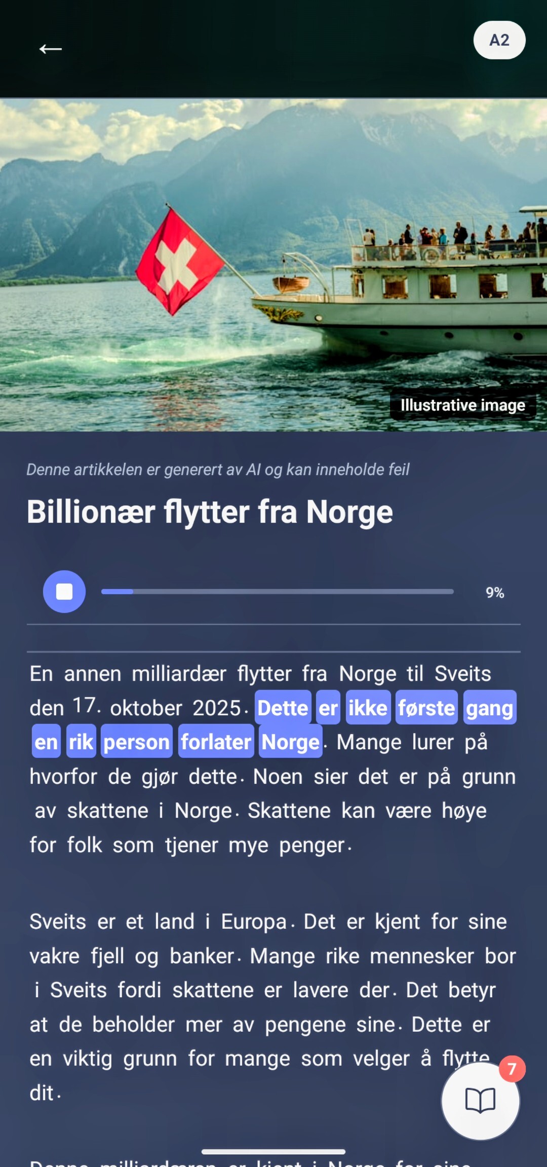 Listening to articles